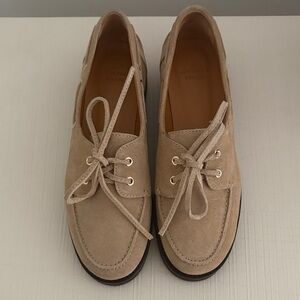 Sezane NEW Beige Suede Loafers